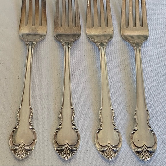 MCM Other - 4 International Holmes & Edwards Deep SILVER FASHION 7.5" Forks Fork Set 1957